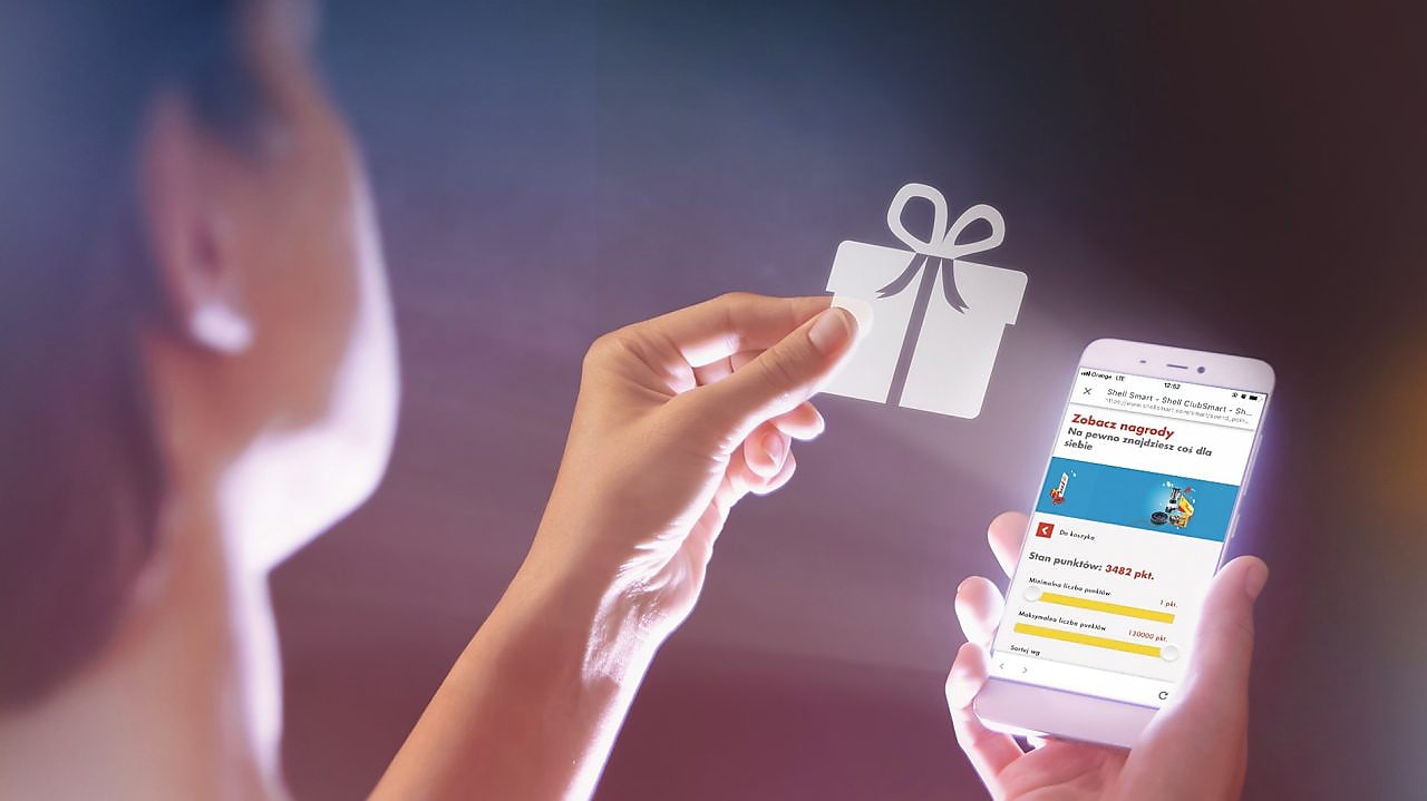 Redeem the points for e-vouchers within the Shell GO+ app that you create yourself.