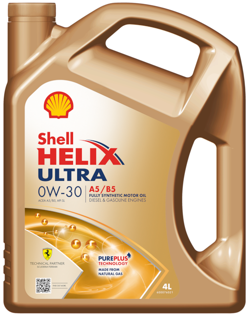 Packshot of Shell Helix Ultra A5 B5 0W-30